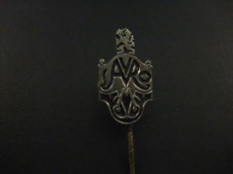 AVRO ( Algemene Vereniging Radio Omroep) zilverkleurig logo